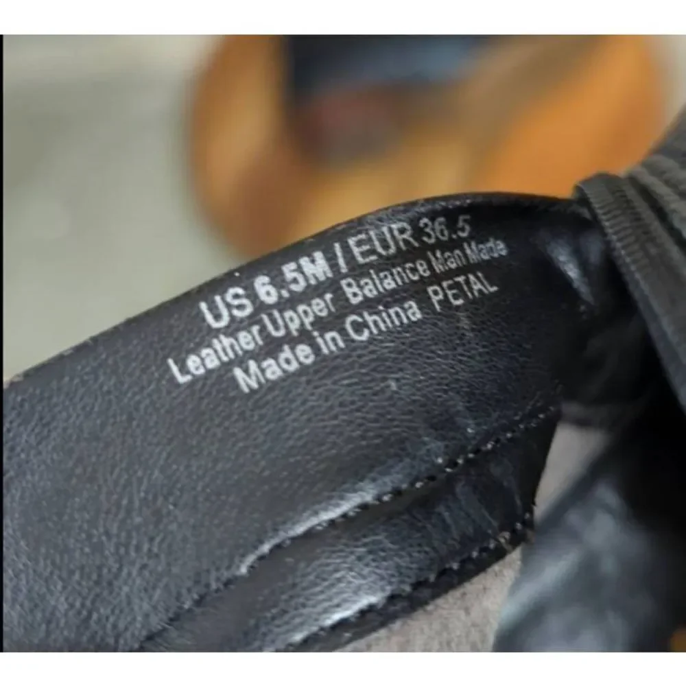 Sam‎ Edelman Petal Black Leather Bootie Size 6.5
